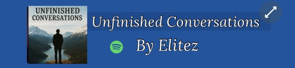 Button to go to the Spotify link for the song Unfinished Conversations by Elitez